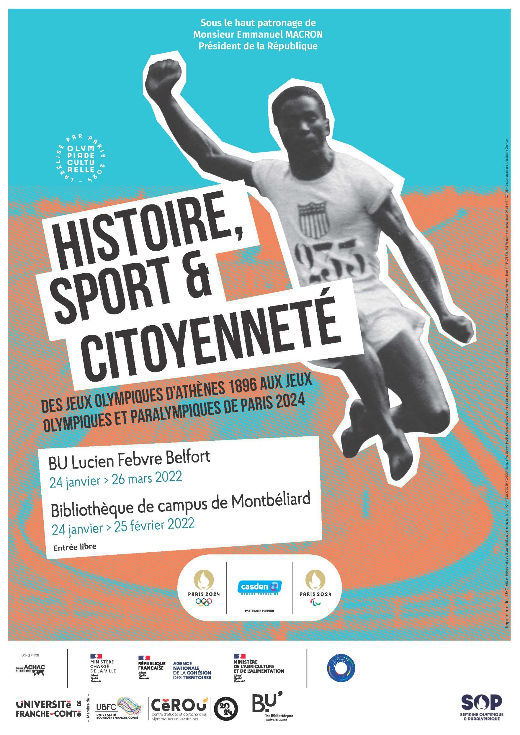 Affiche histoire sport & citoyenneté